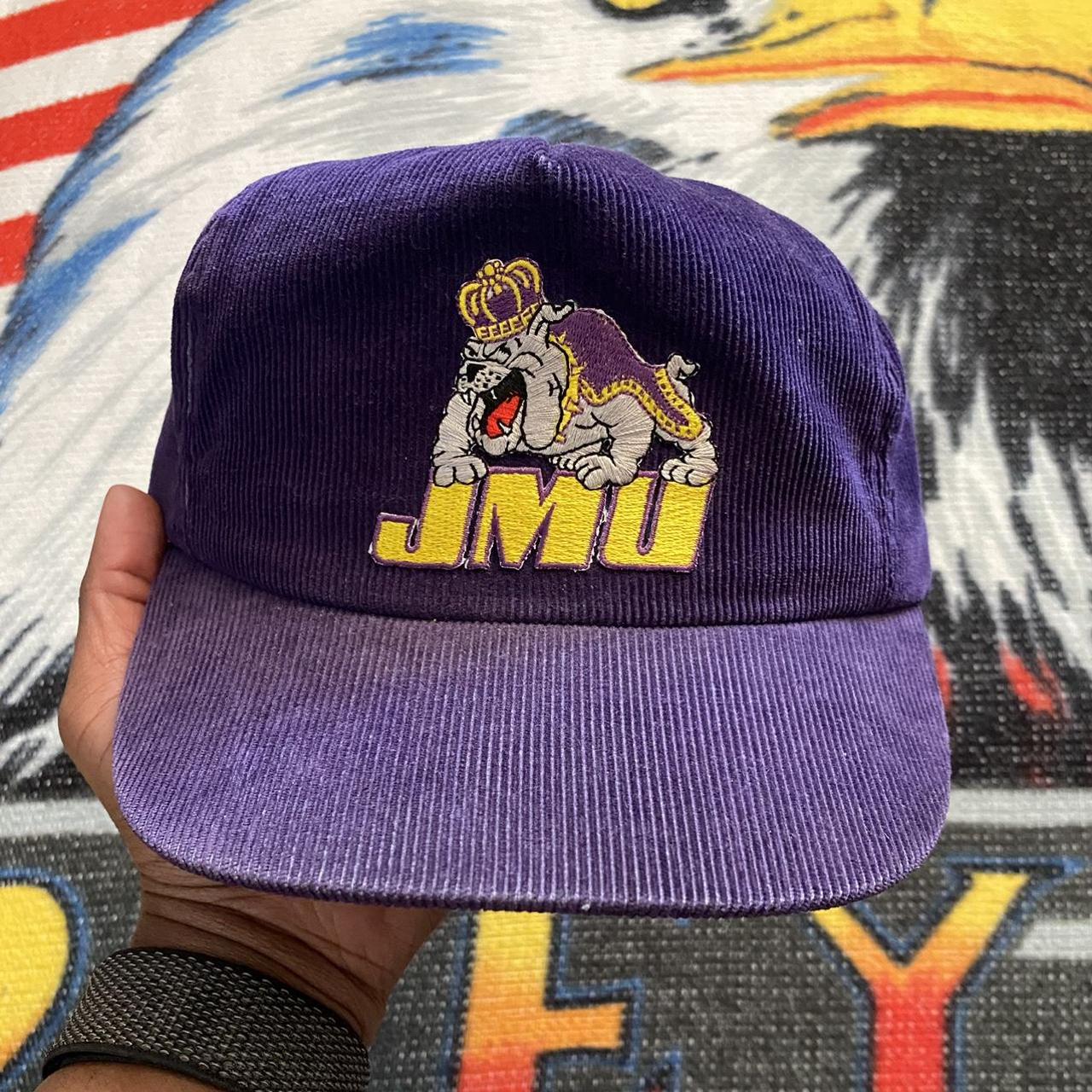 American Vintage Men's Purple and Gold Hat Depop