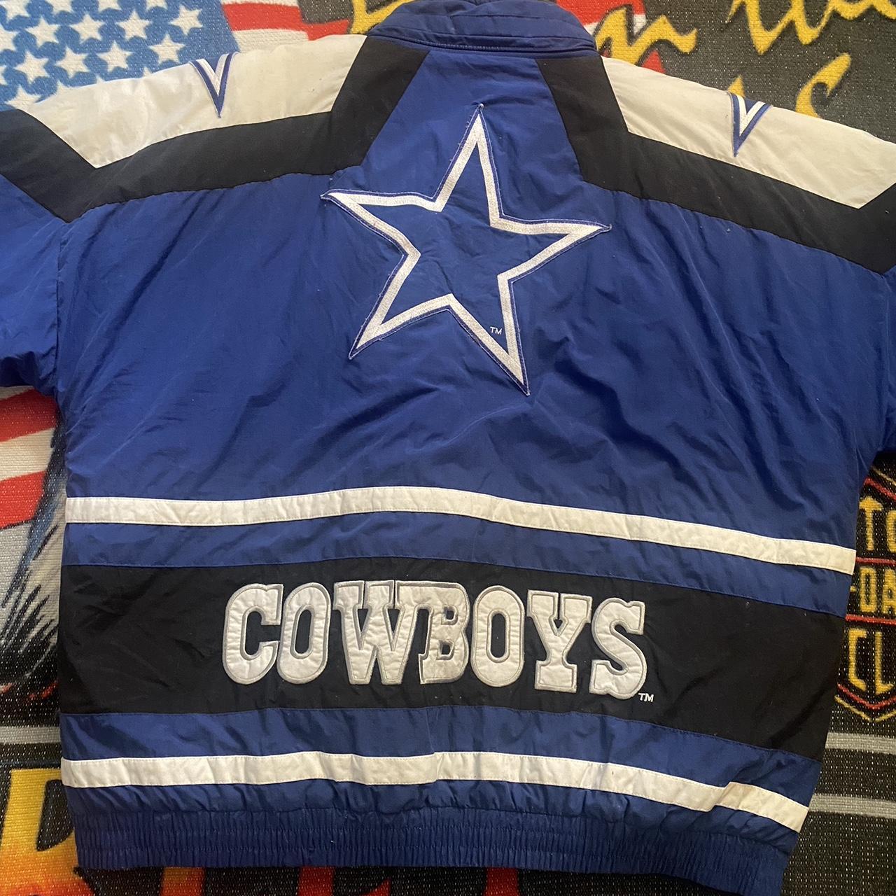 Vintage Dallas Cowboys Apex One Jacket With Hood - Depop