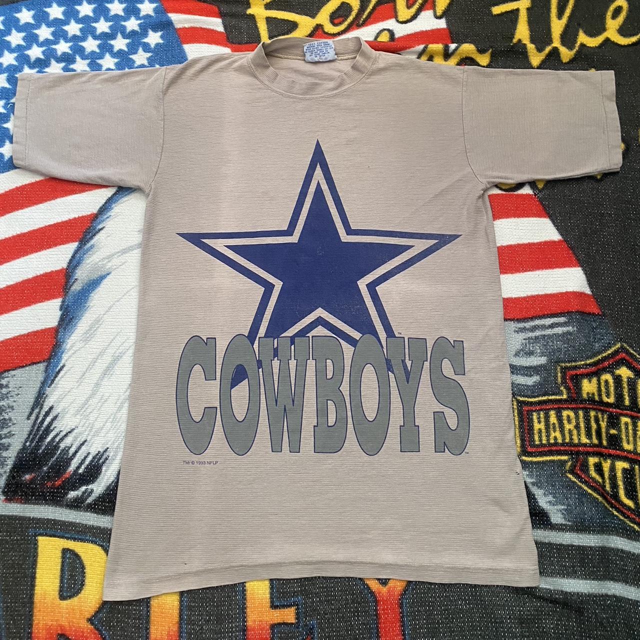 Vintage Dallas Cowboys T Shirt Size Medium Pit to... - Depop