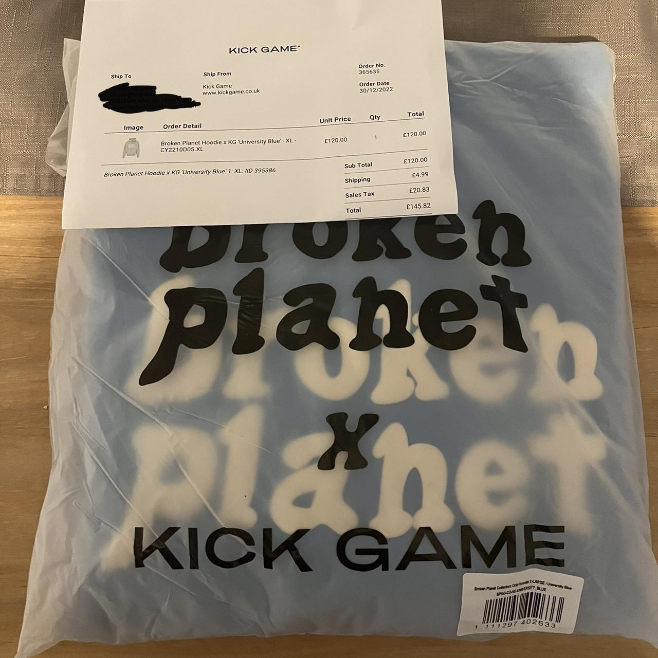 Broken Planet Market University Blue Hoodie Still in... - Depop