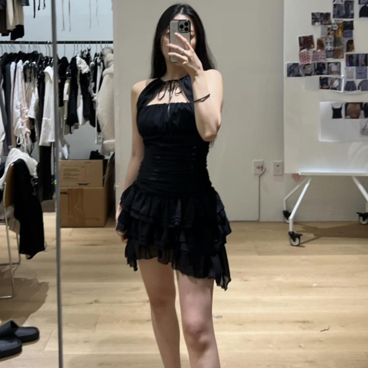 ★2023FW新作★threetimes★Dahlia dress Dahlia dress in black from threetimes • brand new | Depop