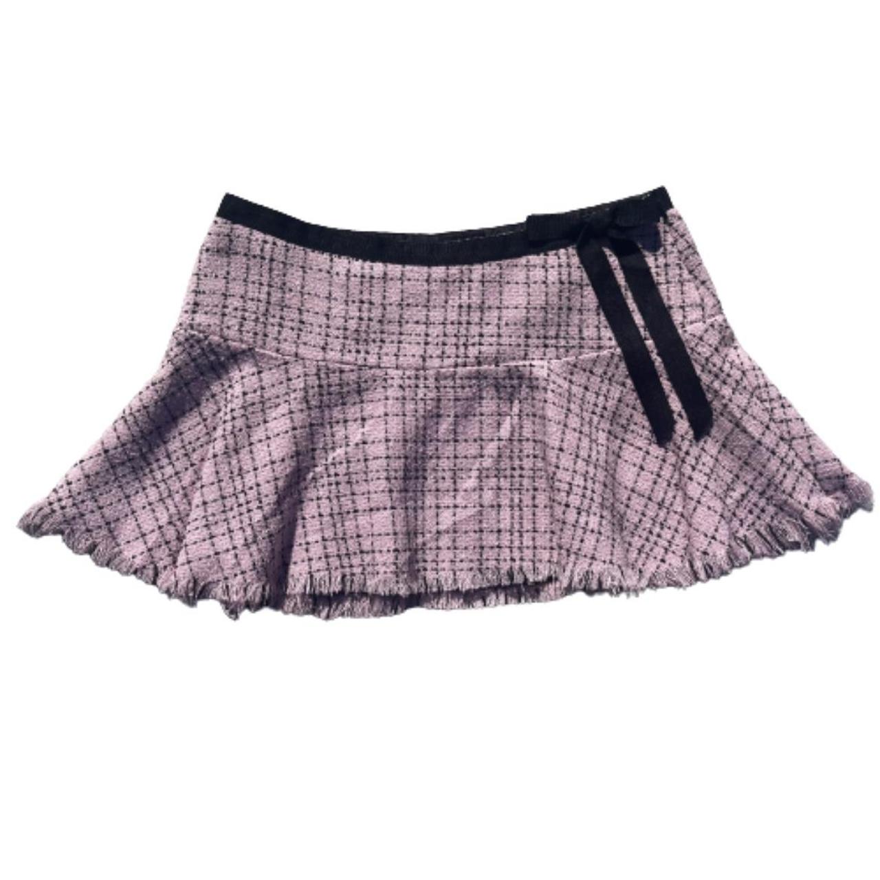 pink and black plaid mini skirt Happy to provide... - Depop