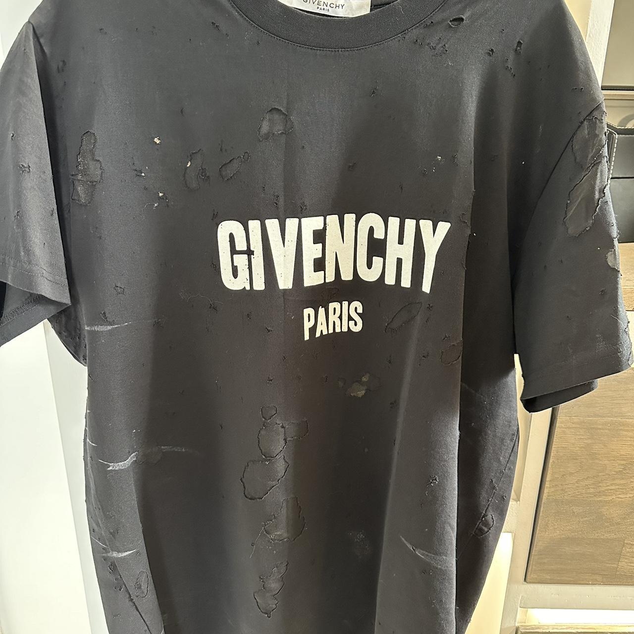 Givenchy Columbian Fit Givenchy Paris Distressed T Shirt Givenchy