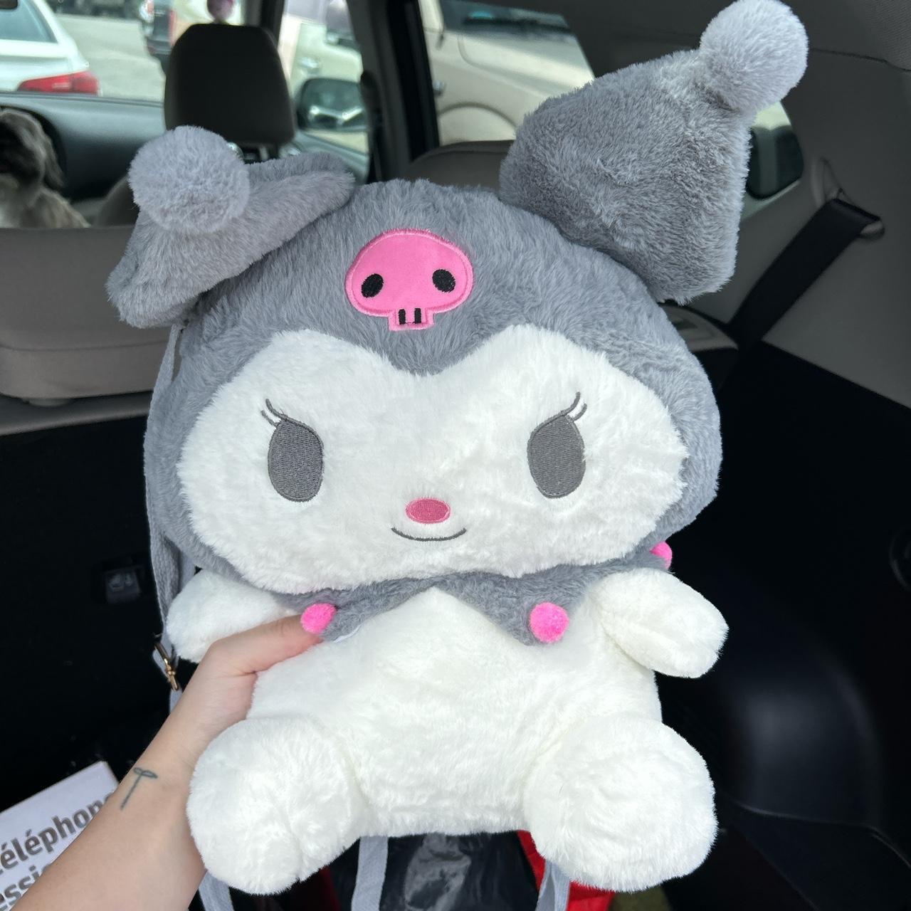 Kuromi Custom Pastel Goth Plushie Side Bag