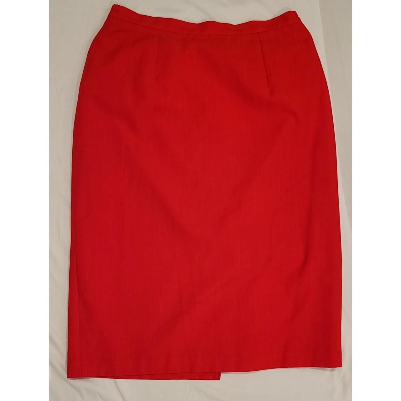 Size 16 shop red pencil skirt