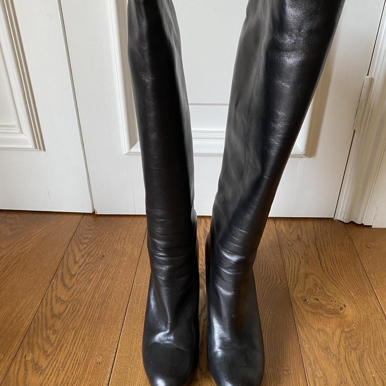 Russell&Bromley leather boots. Hardly worn and in... - Depop