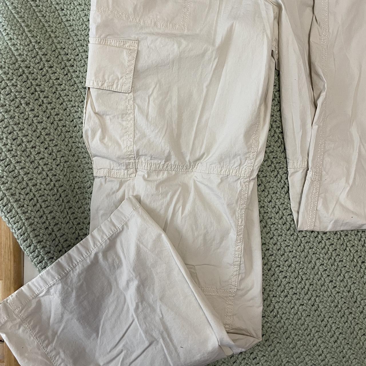 Hollister Cream Cargo Pants super light weight... Depop