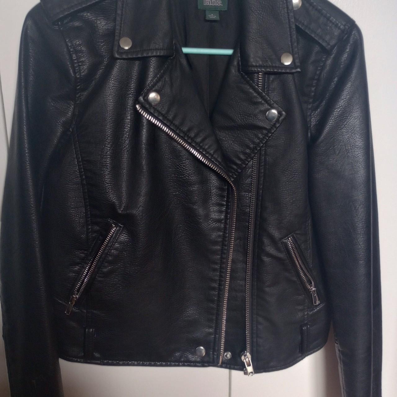 Target Wild Fable Leather Jacket Women's Faux Leather Bomber