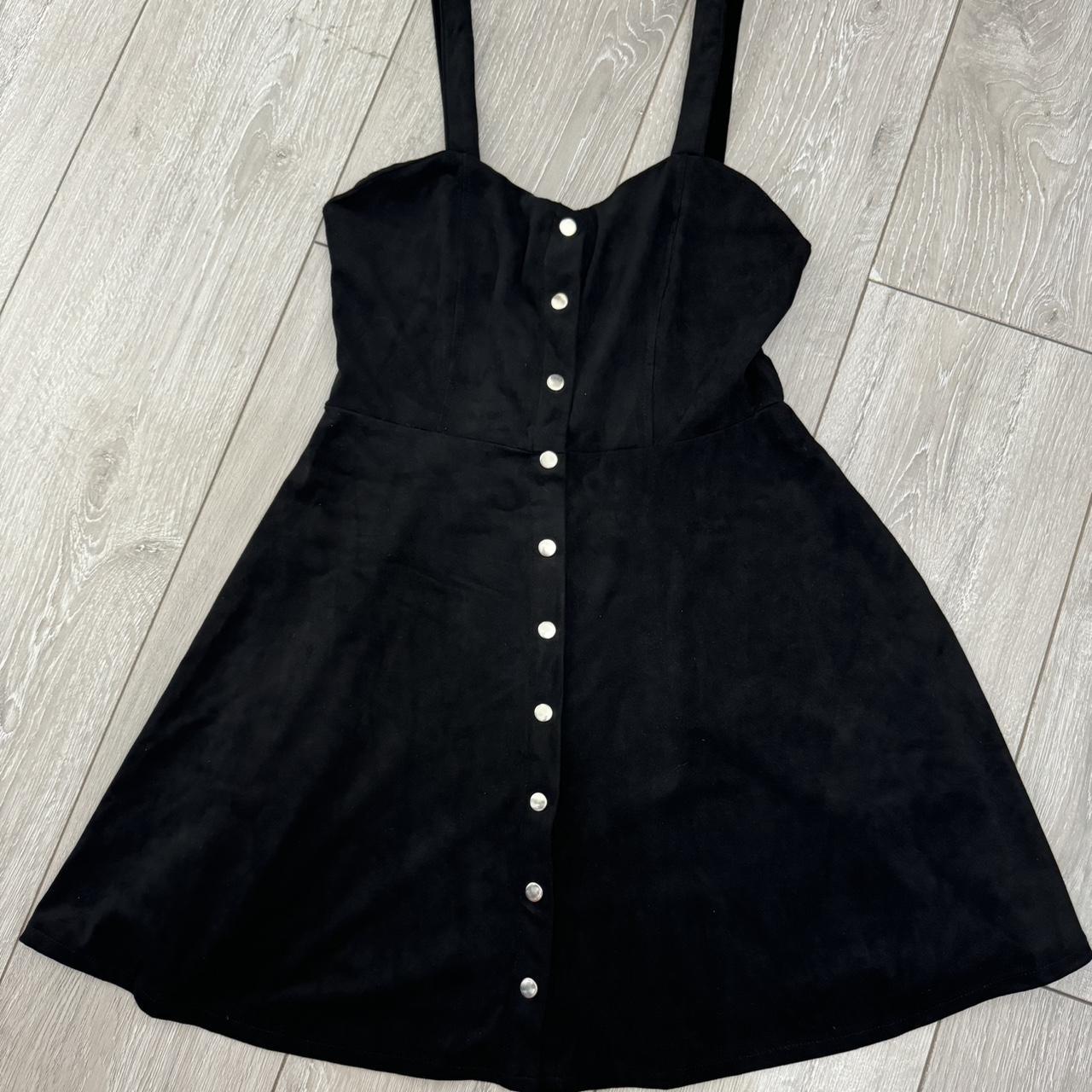 Forever 21 black button up dress online