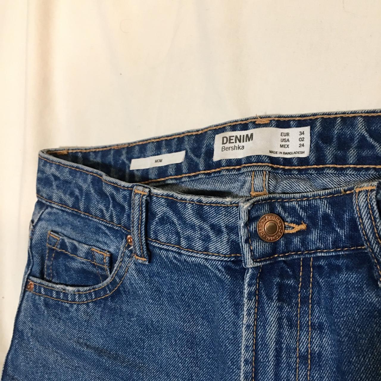 Bershka mom jeans waist - 14 inches laid flat... - Depop