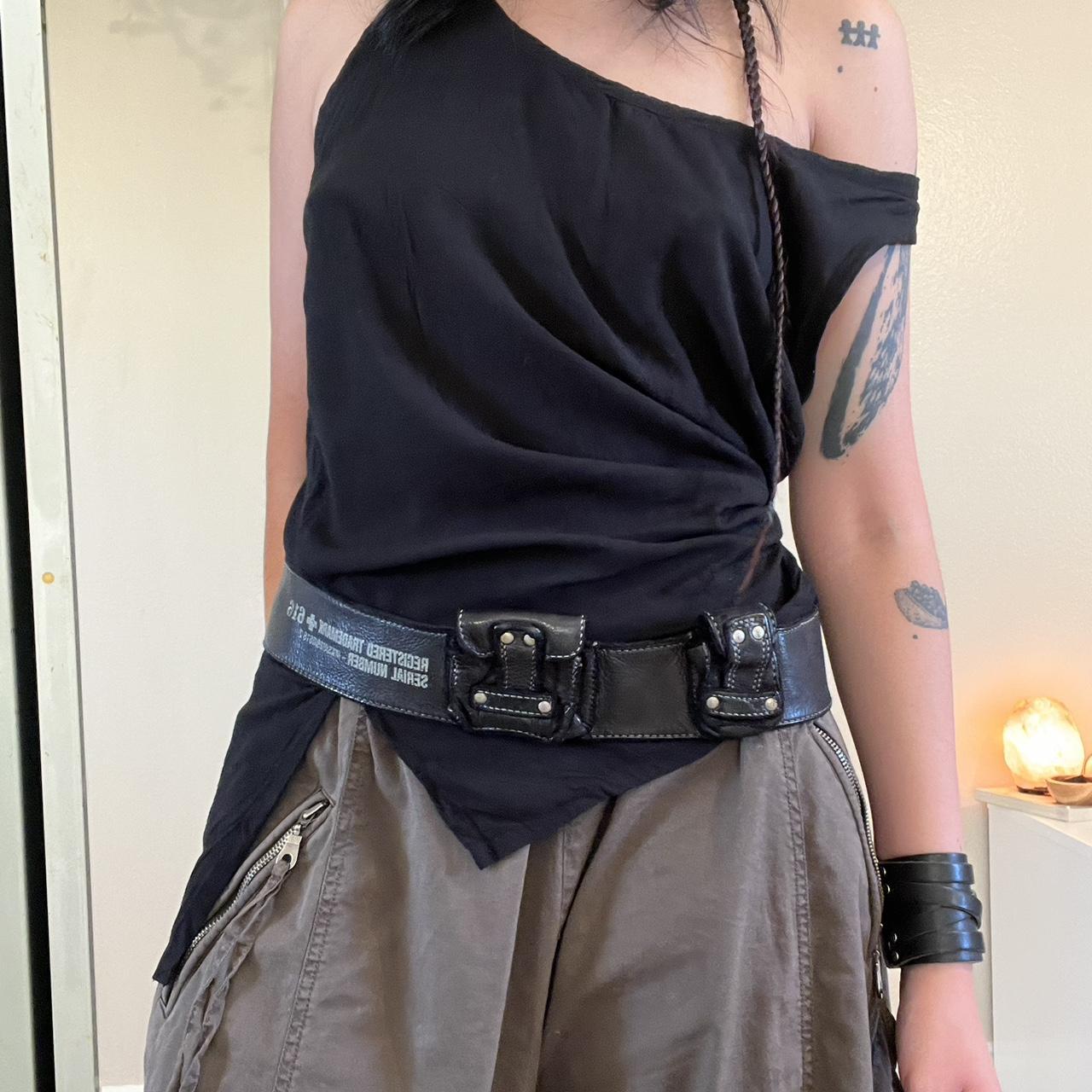 TNNOKL Popular PU Leather Belt All Matching 2000s Waistband