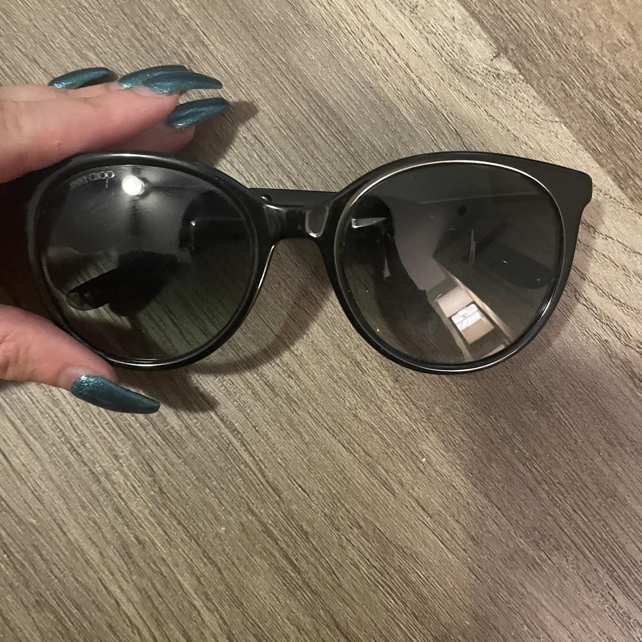 Jimmy Choo Erie/S 807 Black Erie/S Round Sunglasses... Depop