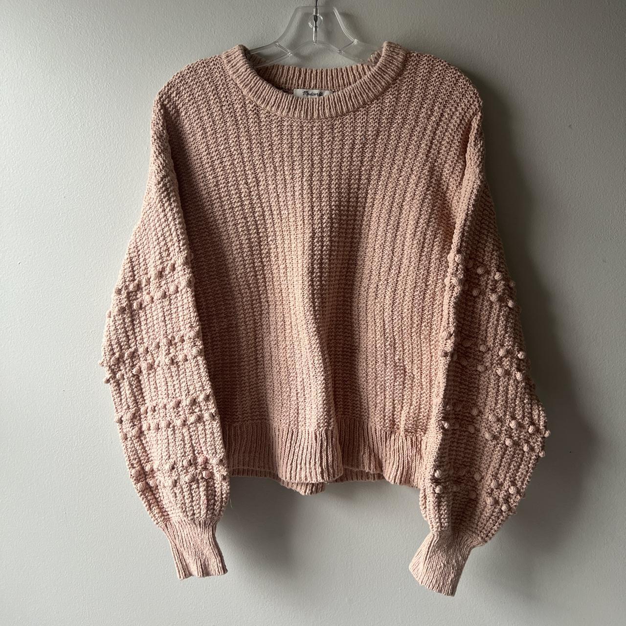 madewell light pink sweater • size S - Depop