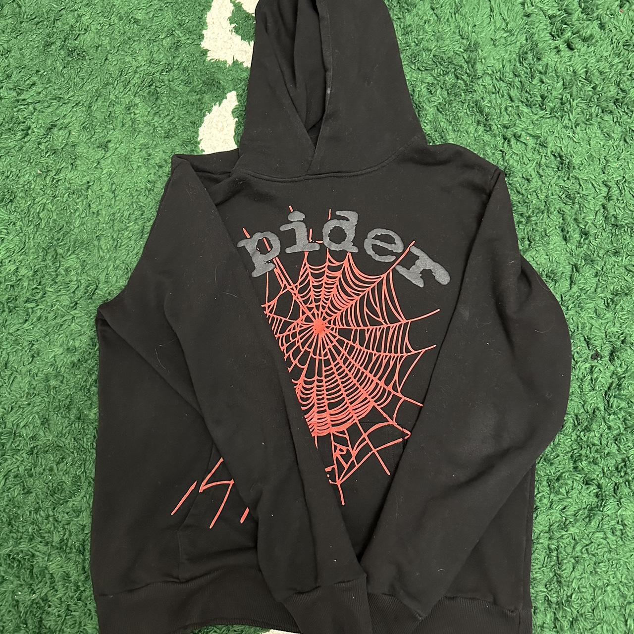 Nike Men's Black and Red Hoodie | Depop