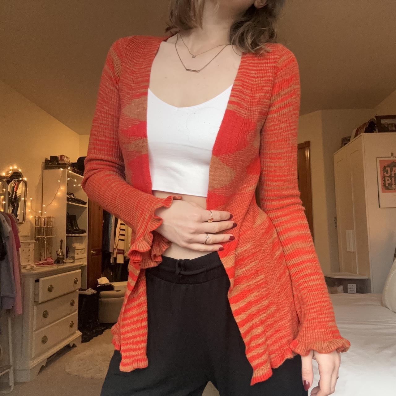 Tiger Mist Women's Cardigan - Orange/Red - S – ti… - image 1