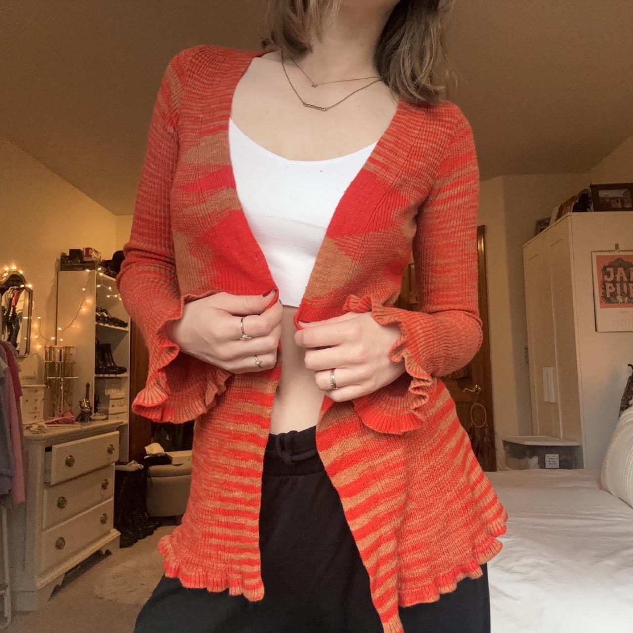 Tiger Mist Women's Cardigan - Orange/Red - S – ti… - image 3