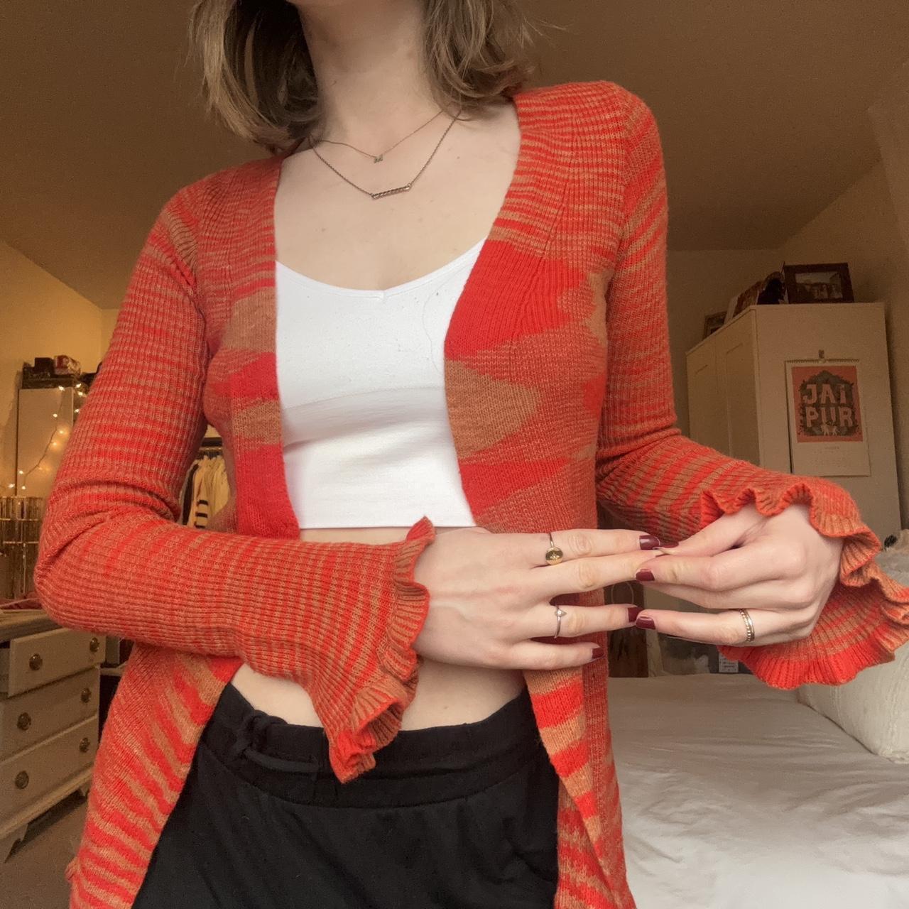 Tiger Mist Women's Cardigan - Orange/Red - S – ti… - image 4