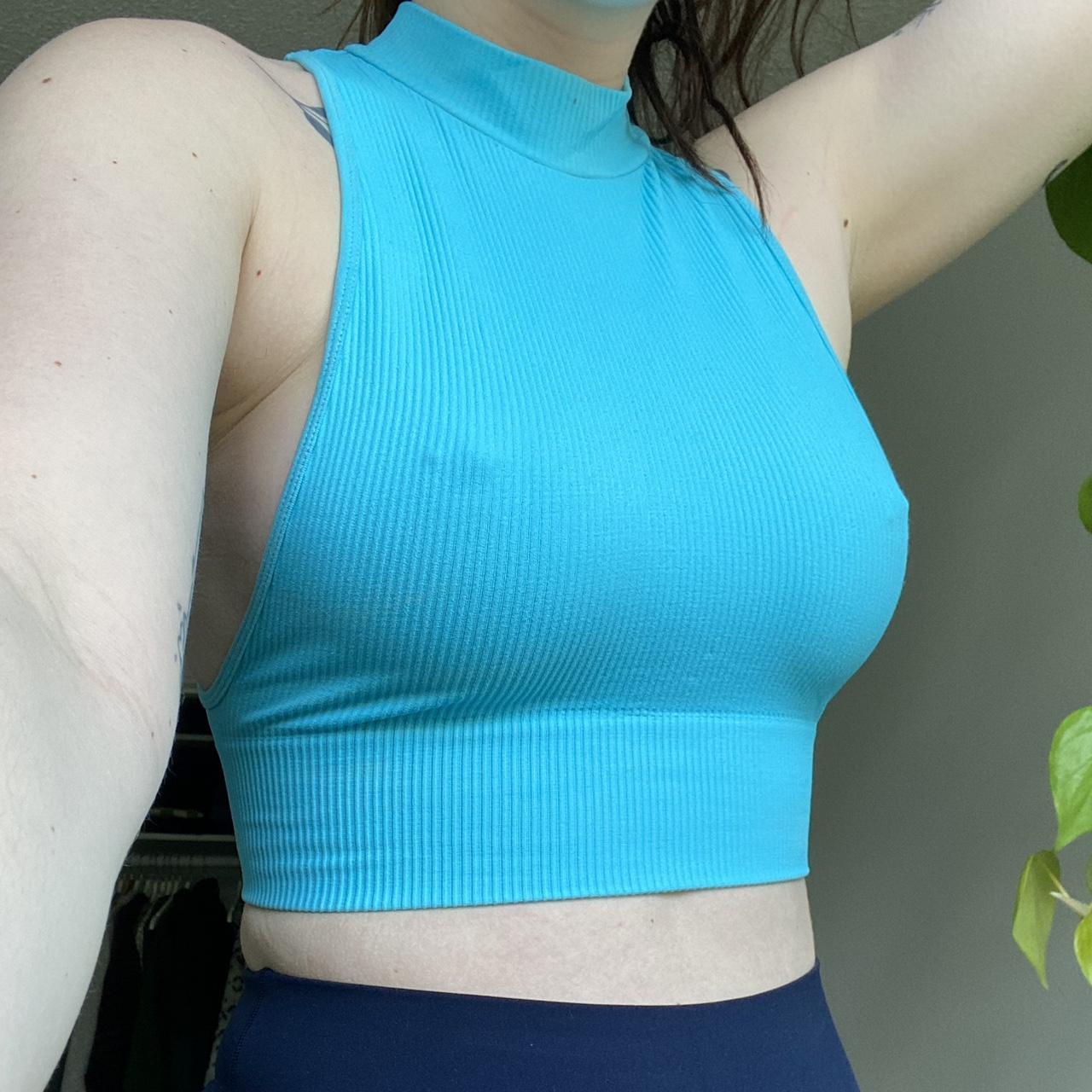 Princess Polly mock neck tank top, a lil side boob... - Depop