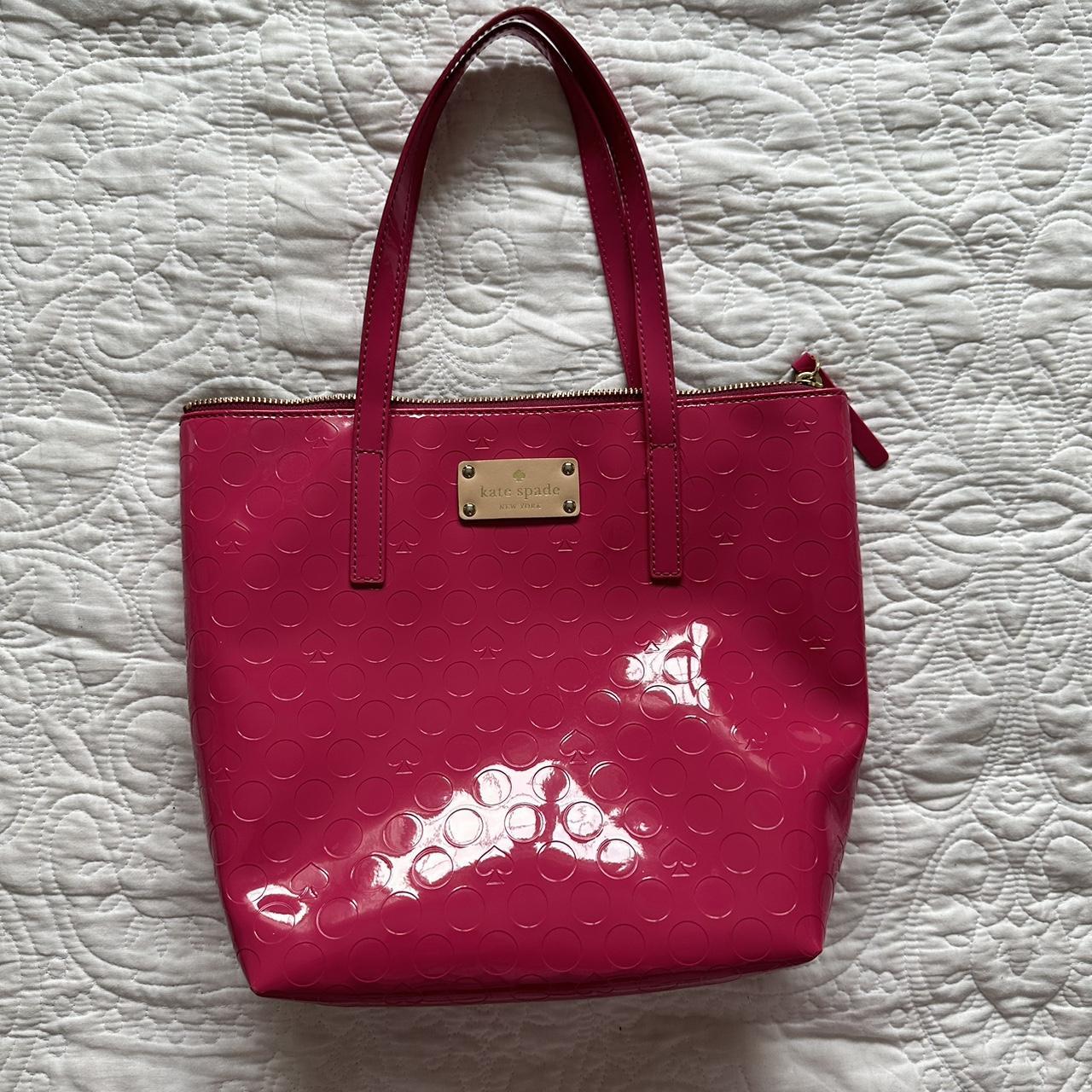 Kate Spade Fuzzy Pink Purse -message with - Depop