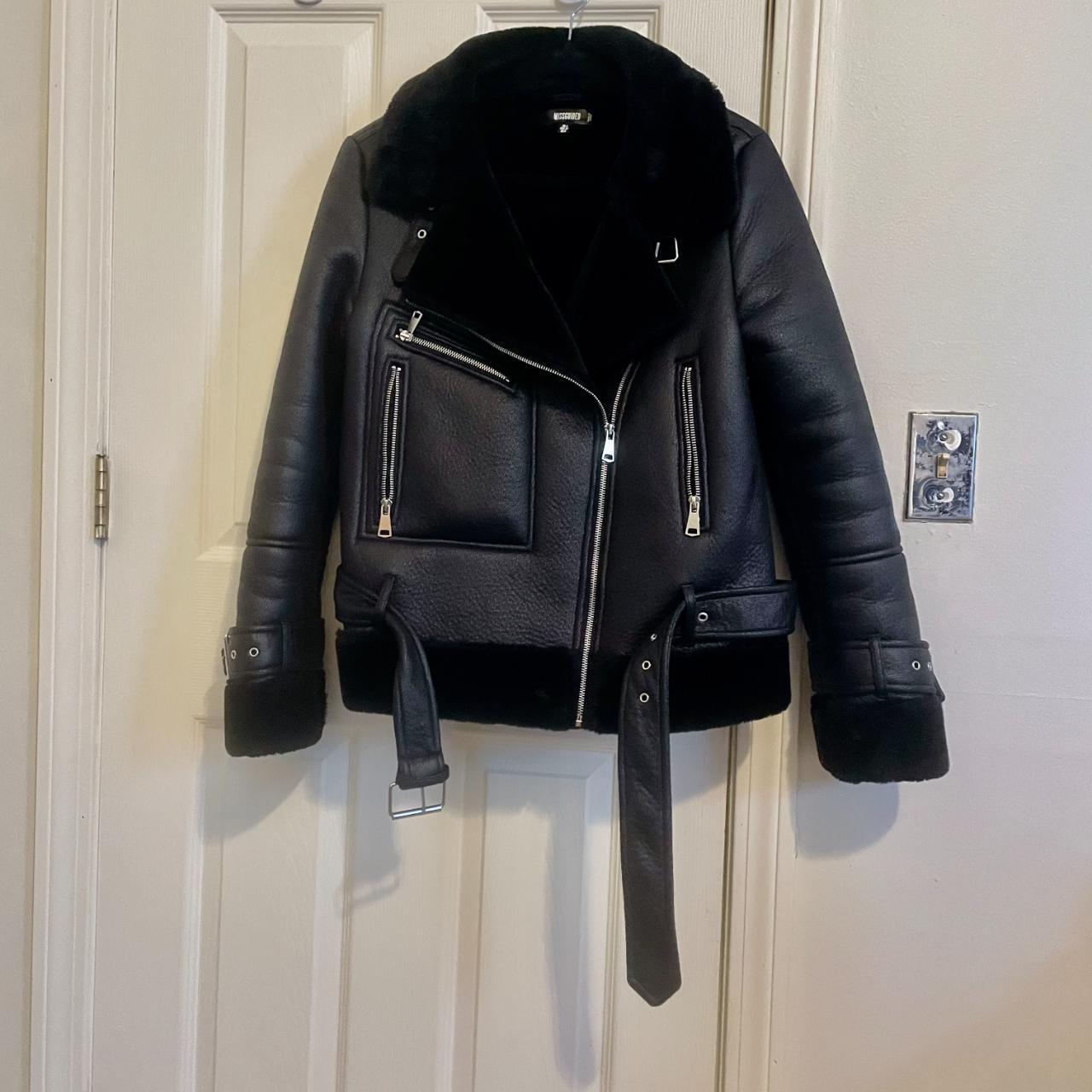 Zara aviator jacket outlet black