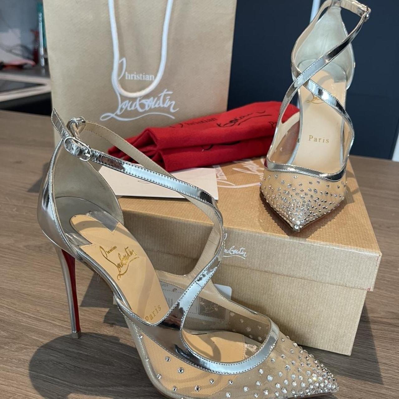 Metallic louboutins hot sale