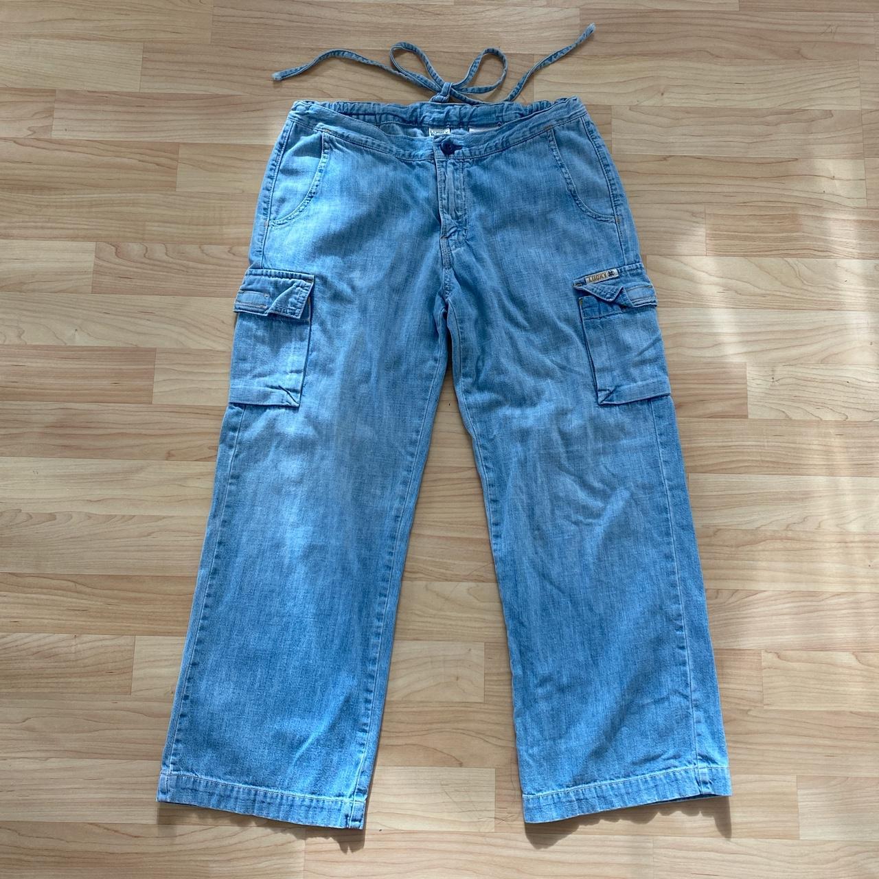 Vintage Lucky Brand Dungaree Jeans • “Lucky You”... - Depop