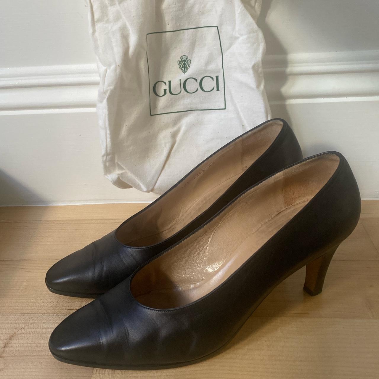 Vintage Gucci Heels • Includes Drawstring Bag Depop
