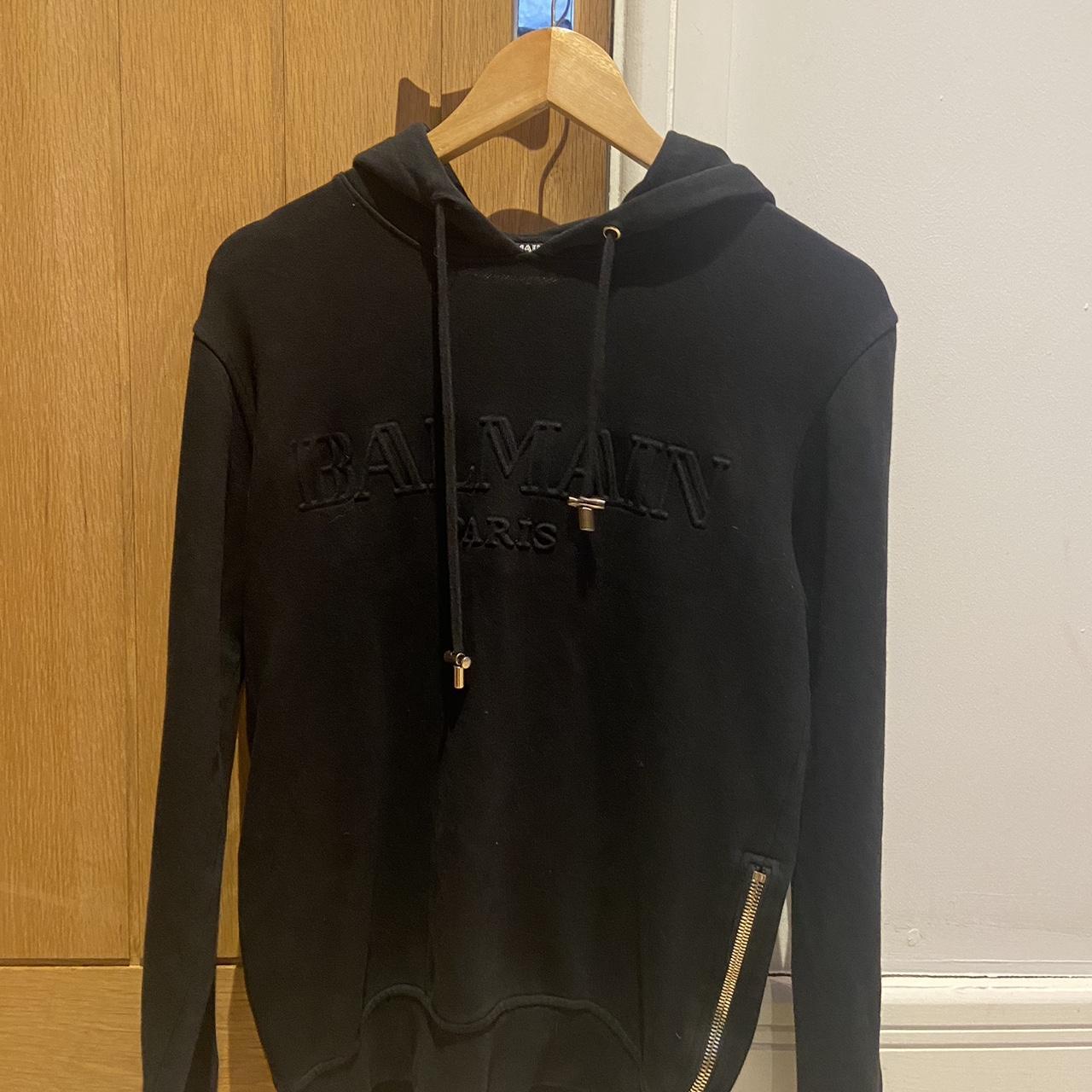 Men’s balmain hoodie Size xs 9/10 condition photo... - Depop