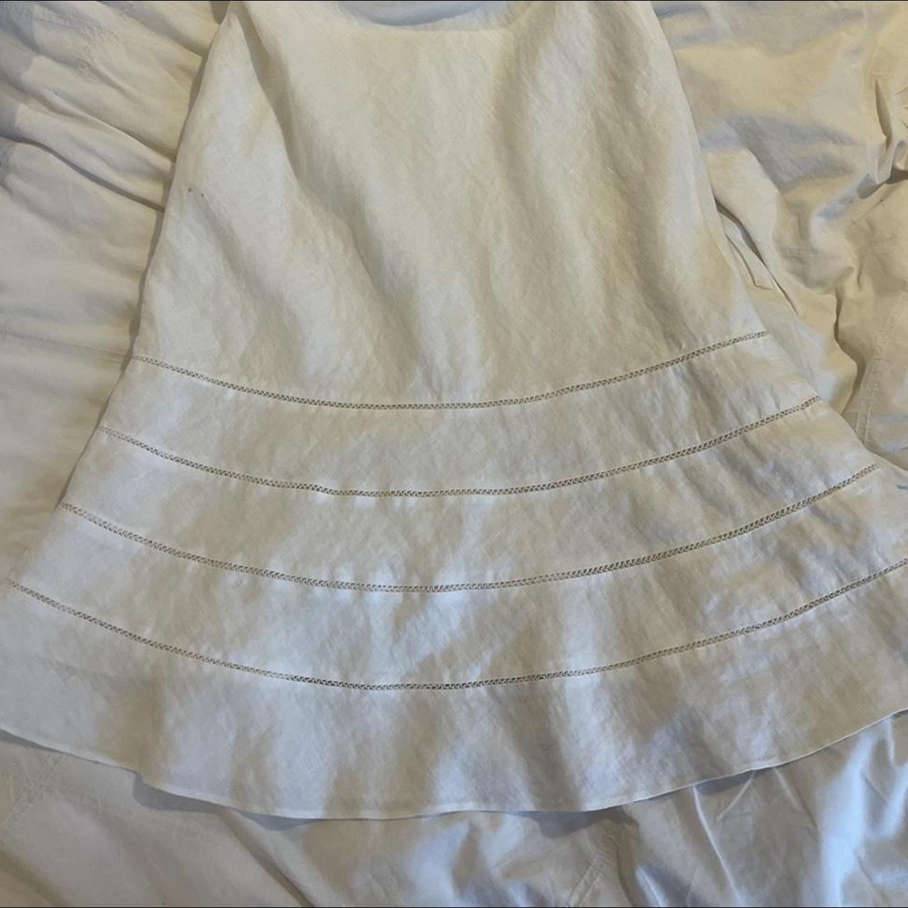 VINTAGE ANN TAYLOR LINEN WHITE DRESS I’ve never seen... - Depop