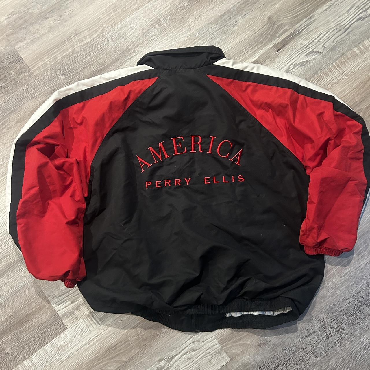 Vintage Perry Ellis America Wool Bomber store Jacket