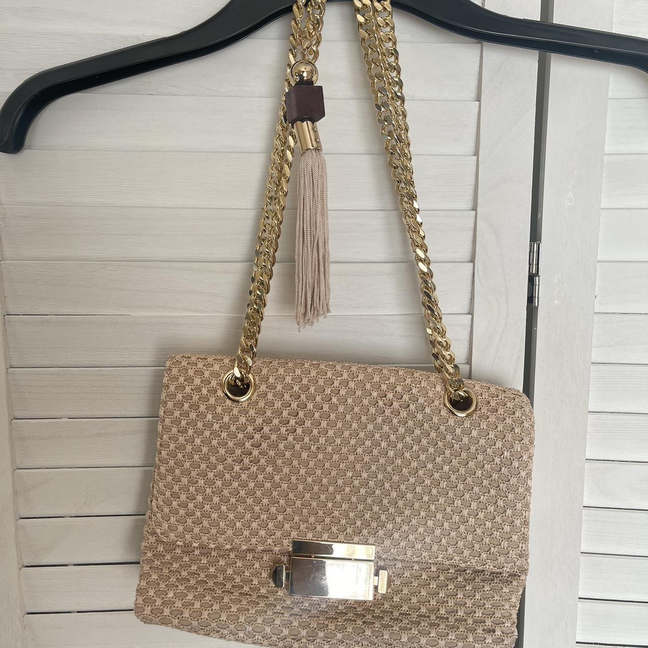 Aldo handbag Beige gold chain New never used Depop