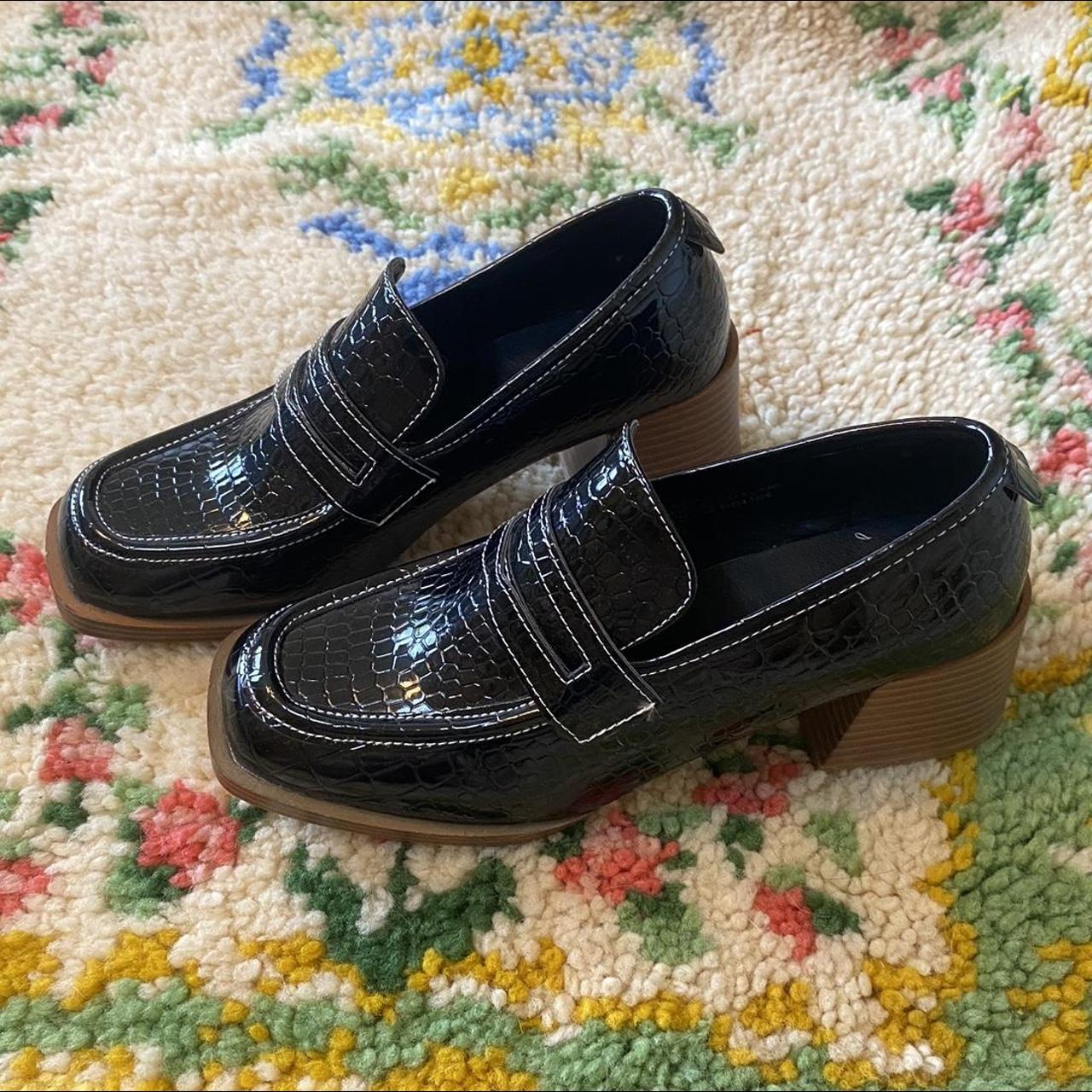 Urban Outfitters Lucy Croc Platform Loafers Depop