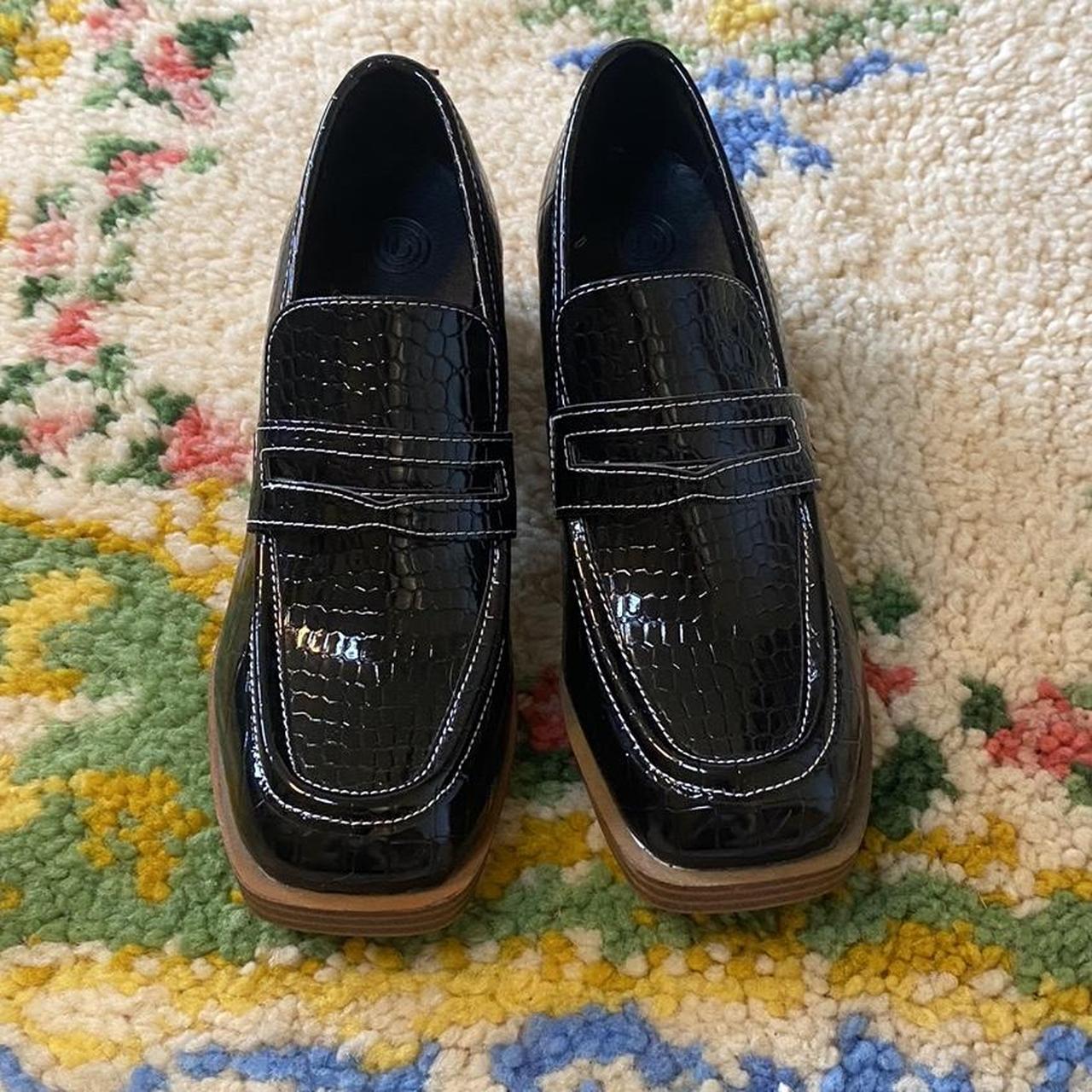 Urban Outfitters Lucy Croc Platform Loafers Depop