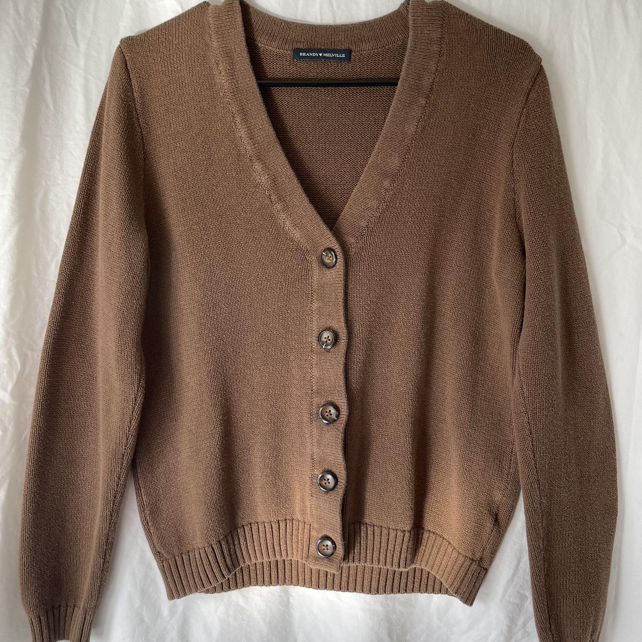 🤎 BRANDY MELVILLE CARDIGAN SWEATER 🤎 Size small US... - Depop