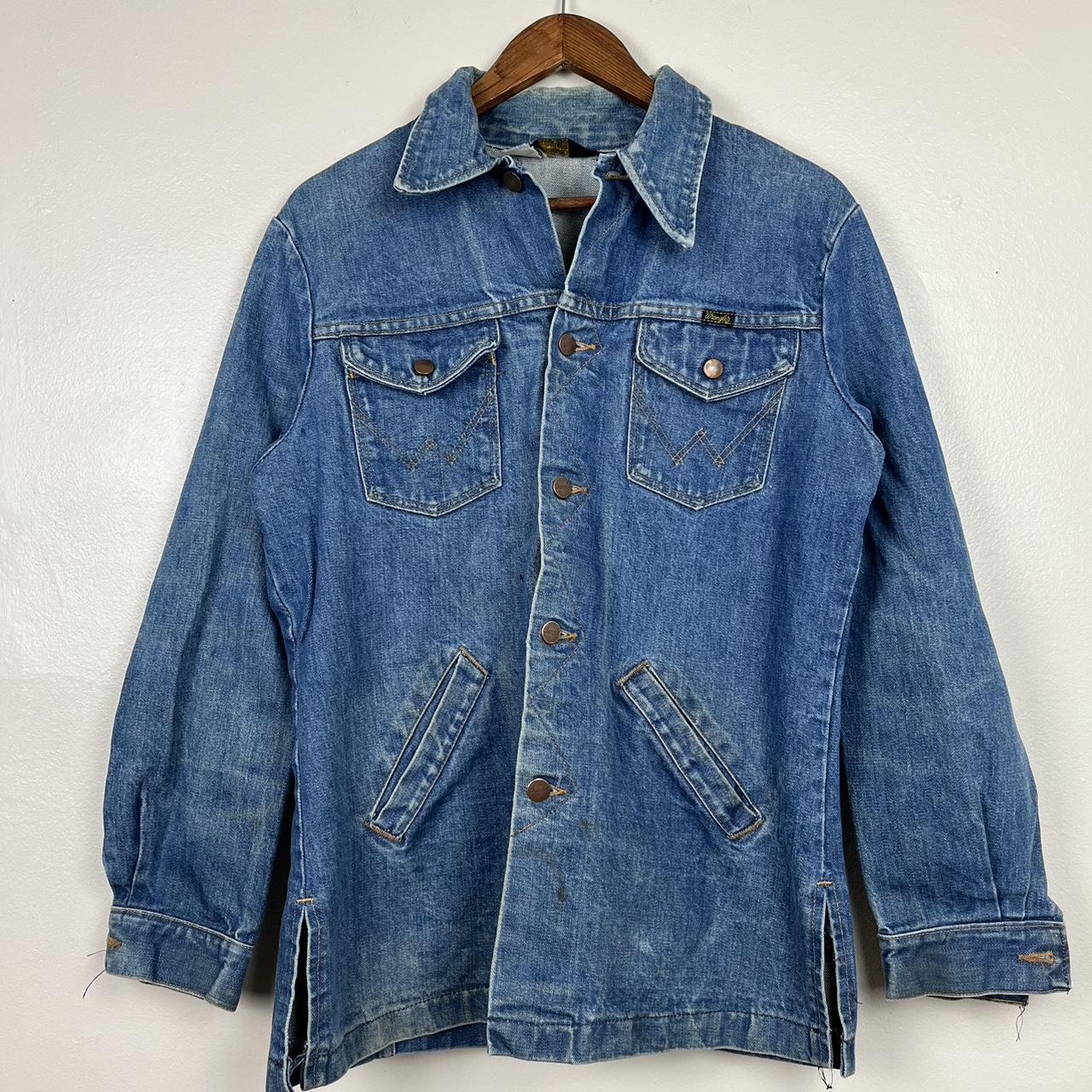 Wrangler Men's Blue Jacket | Depop