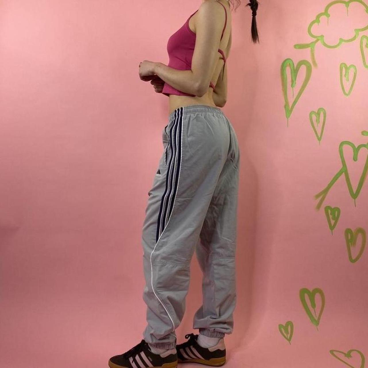 Adidas Women's Blue and Navy Joggerstracksuits Depop