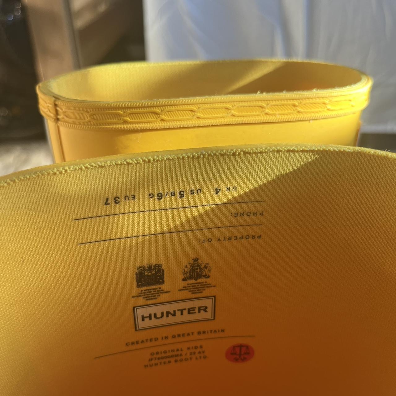 hunter yellow rain boots