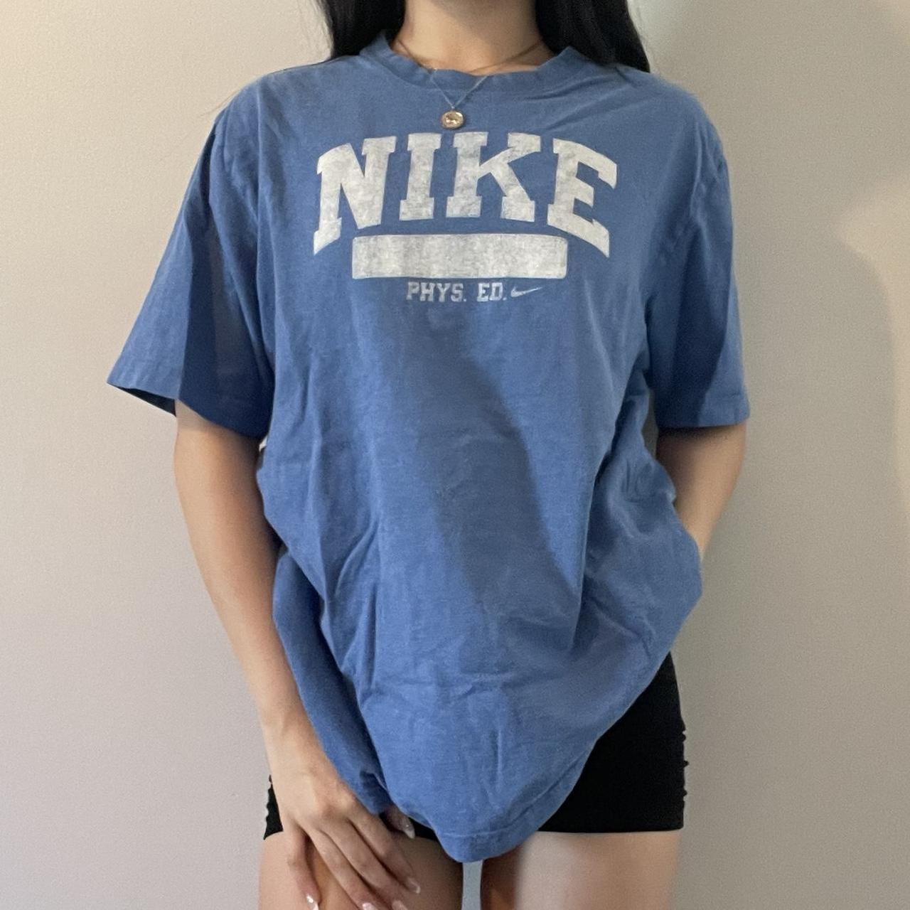 womens nike blue shirt