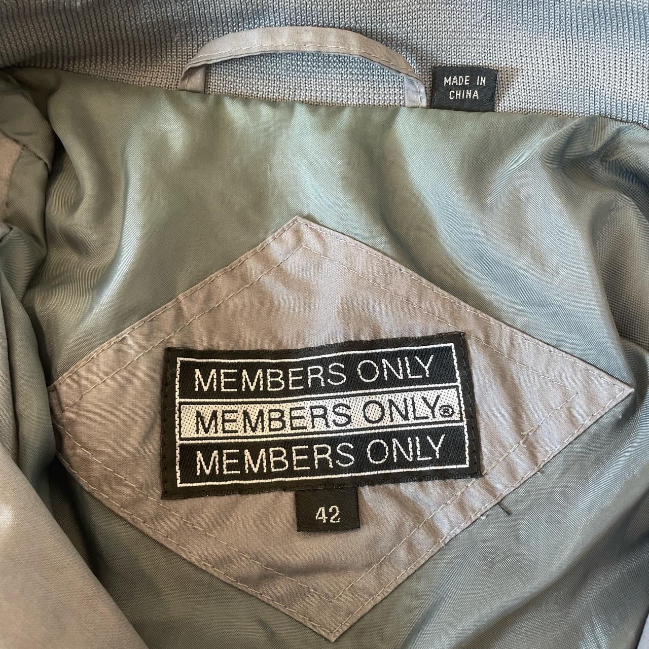 Members Only Women's Grey Jacket | Depop