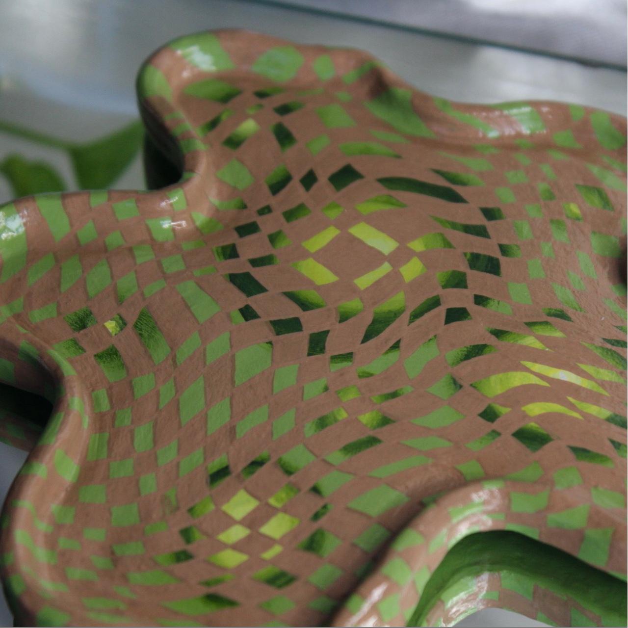 Green and Yellow Sculptures (2)