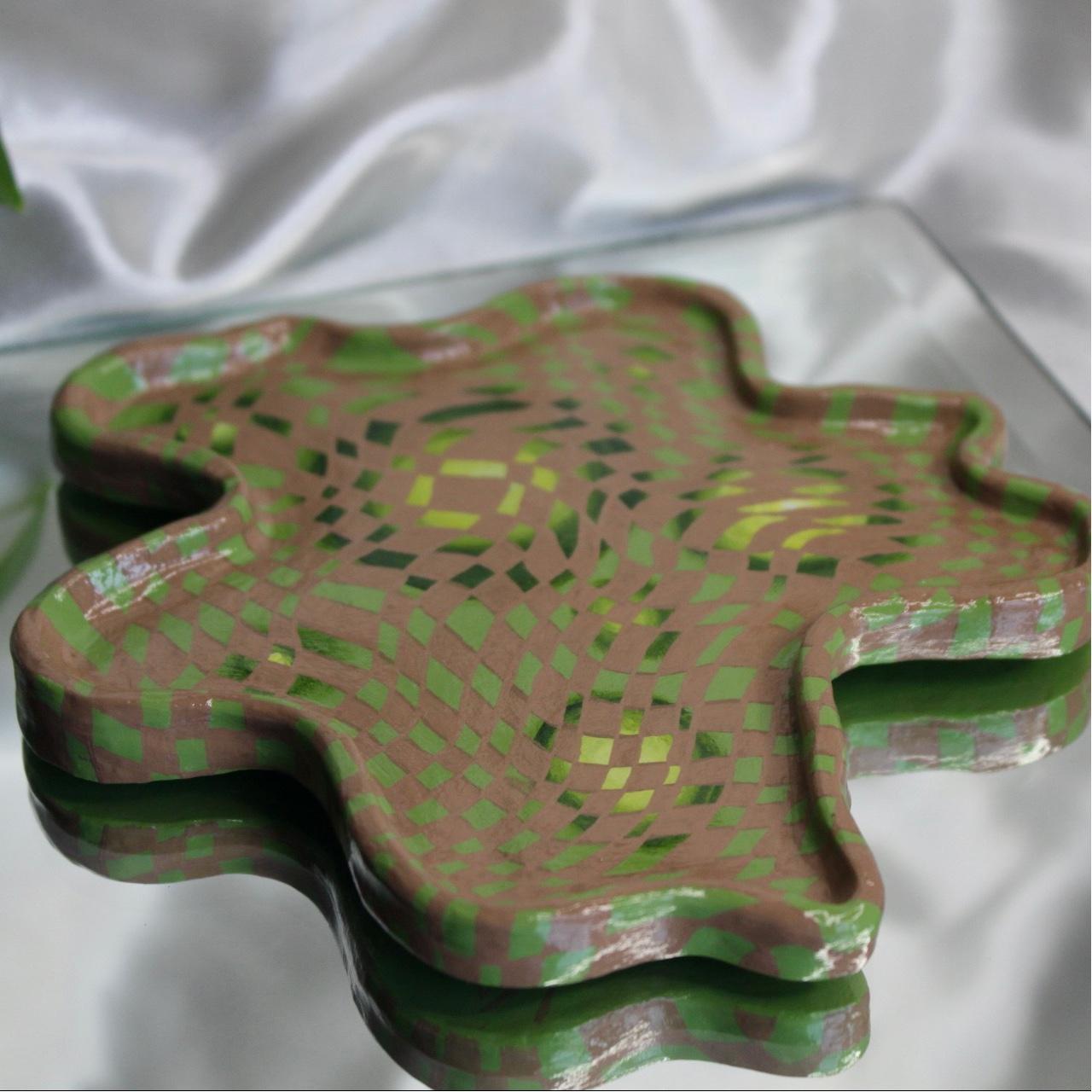 Green and Yellow Sculptures (3)