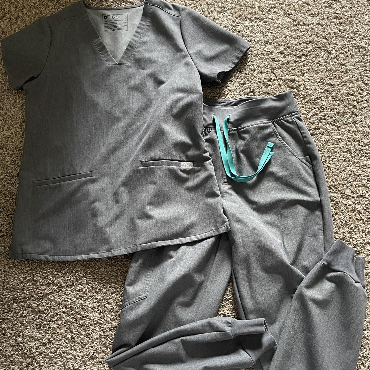 Figs grey scrubs Worn twice One set with the one... - Depop