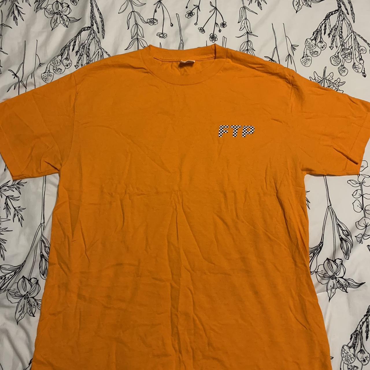 FTP Logo Orange T-Shirt Checkerboard, FTP...