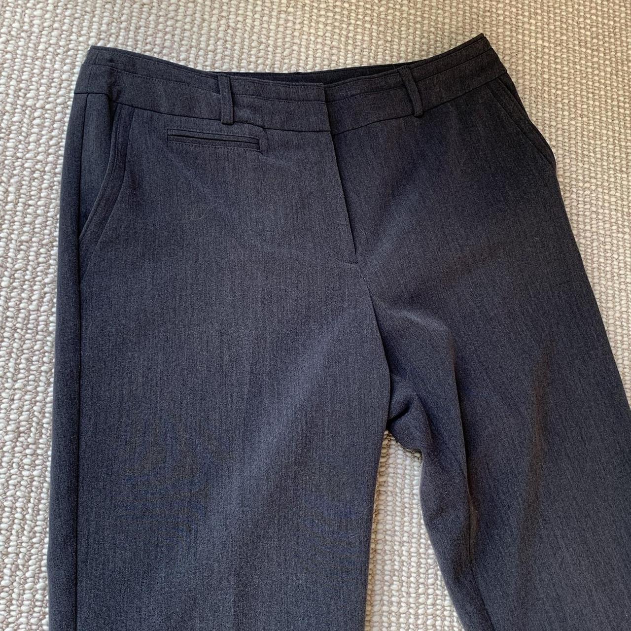 Women's Grey and Black Trousers | Depop