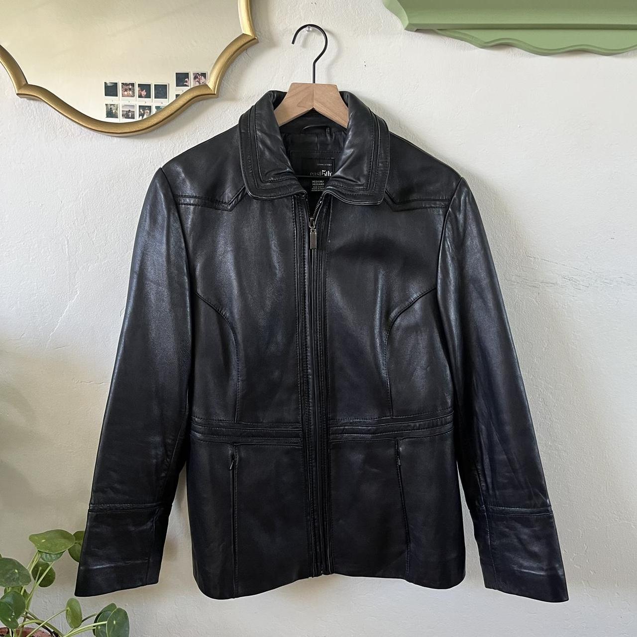 EAST 5TH LEATHER JACKET ~ classic ~ beautiful... - Depop