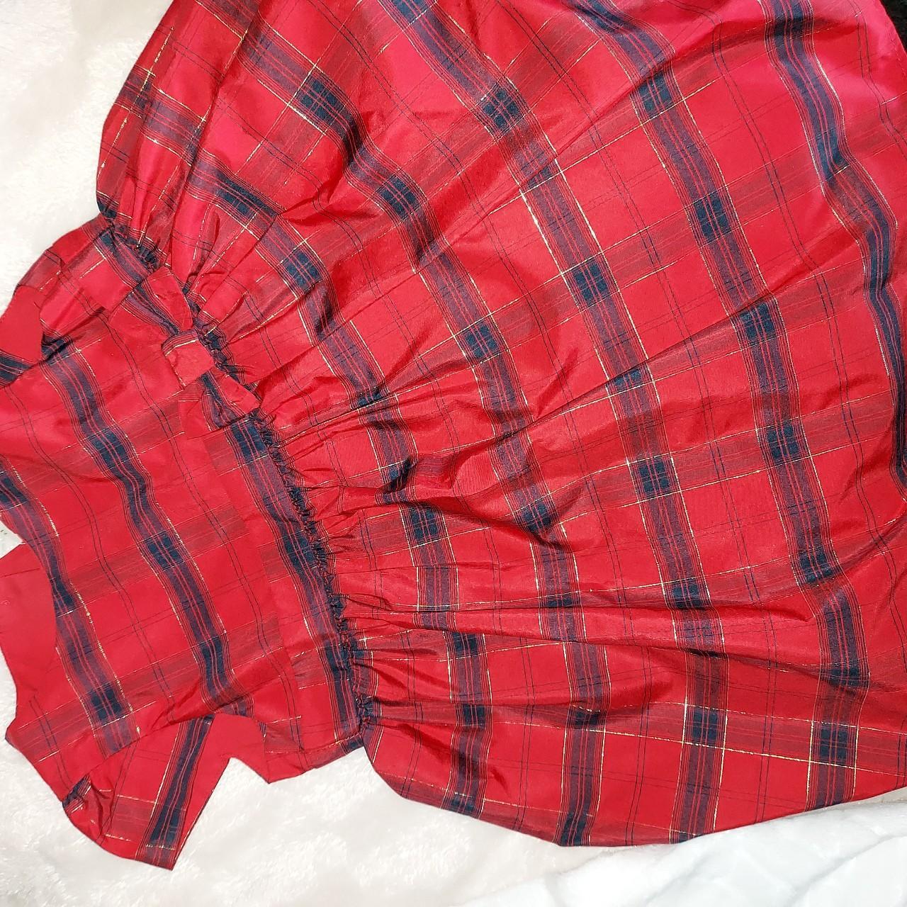 John Lewis red tartin christmas dressy dress... Depop