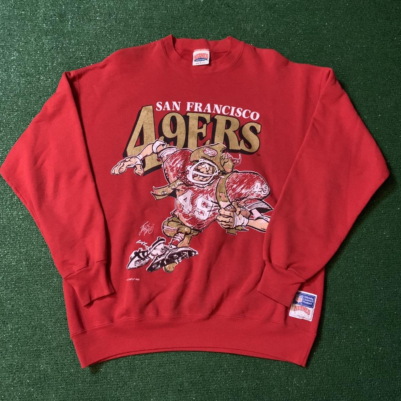 Starter San Francisco 49ers Crew Neck Sweatshirt XXL / 49ers Red Mens Sportswear