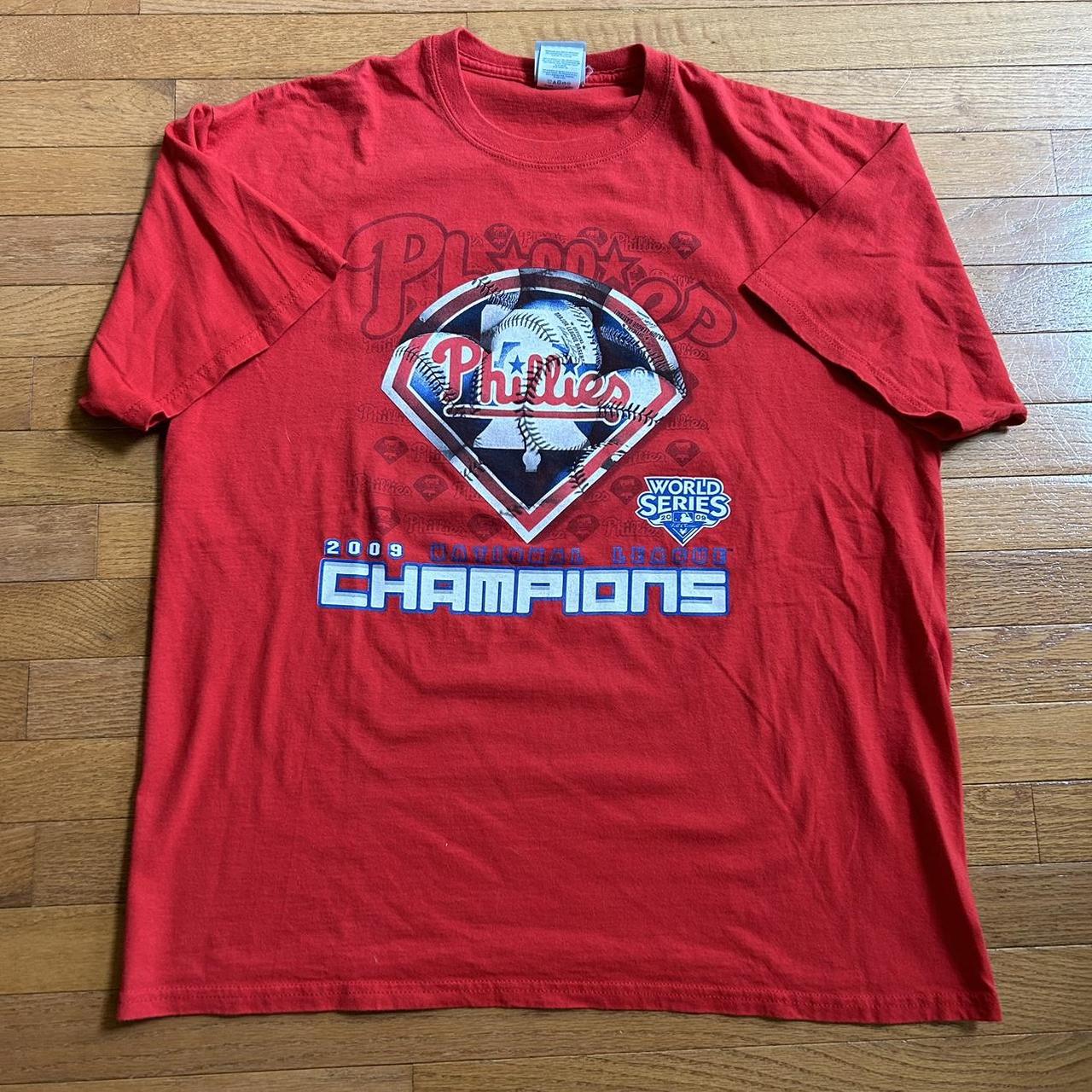 Vintage T Shirt Philadelphia Phillies 2009 National League