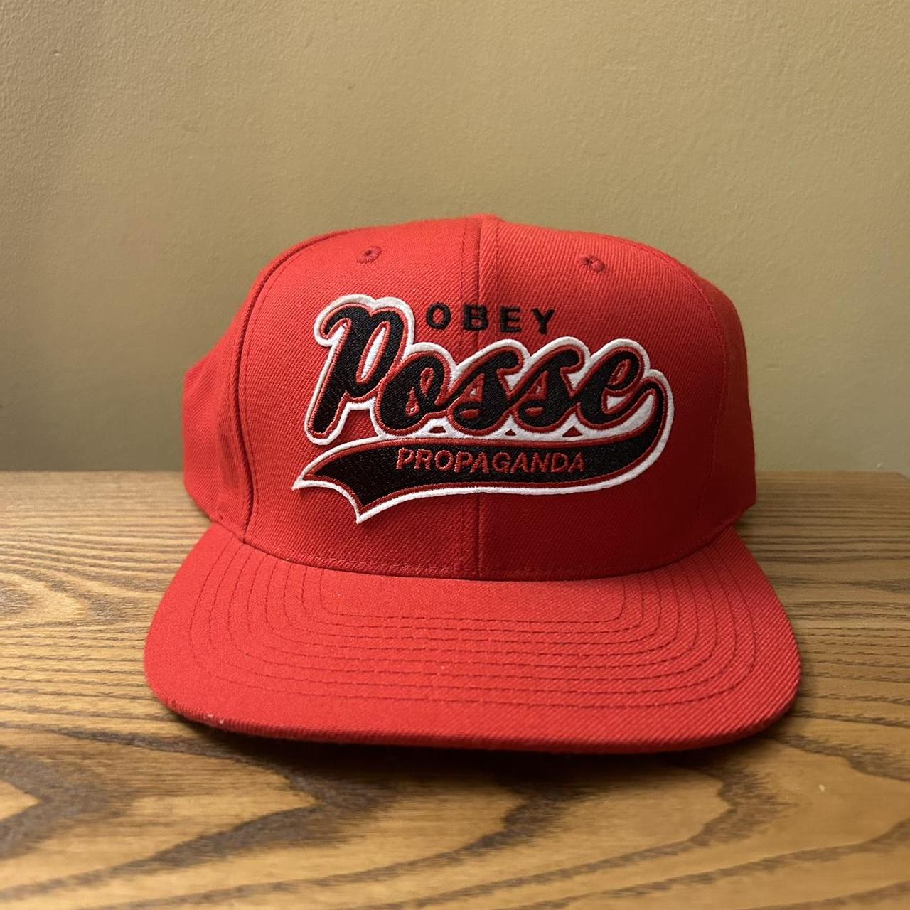 Obey Propaganda Posse Snapback Hat Adjustable... - Depop