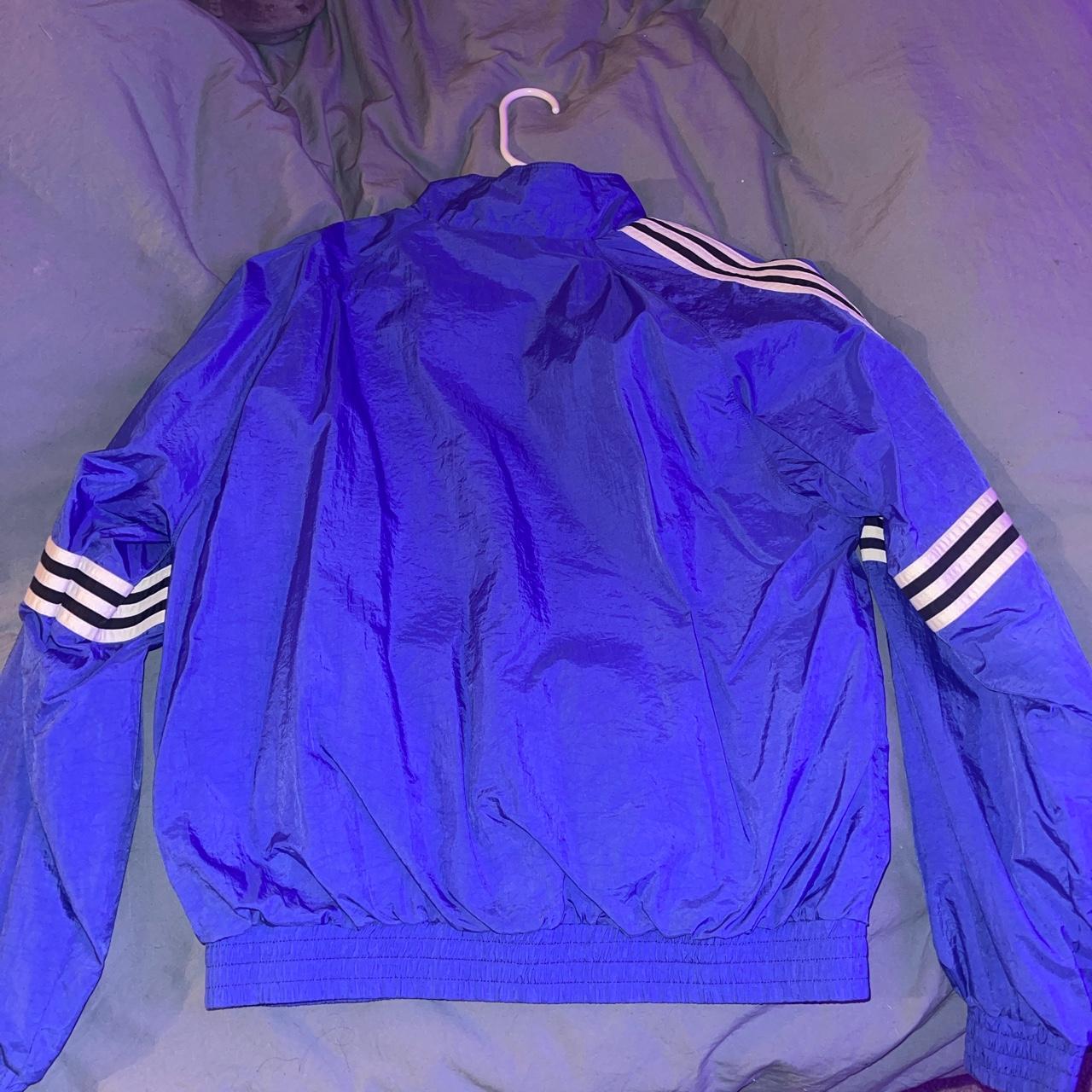 vintage adidas windbreaker jacket Size: L - Depop